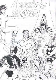 La copertina di "Amazing Comics" n1 - Novembre 1989