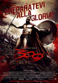 La locandina italiana del film "300"