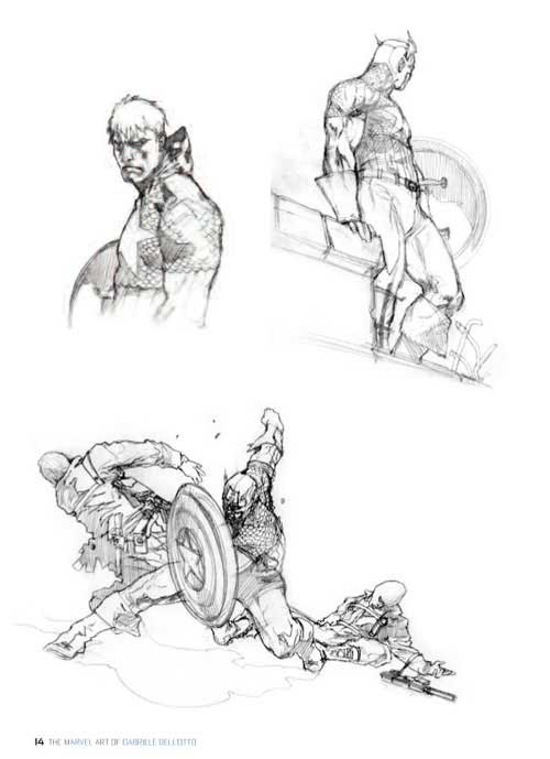 The Marvel art of Gabriele Dell'Otto: Black & white