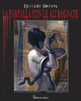 La farfalla con le ale bagnate, copertina di Dell'Otto