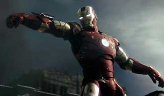 L'armatura di Iron Man in azione