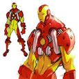 Sketches e studi preparatori di Iron Man by Keron Grant