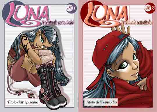 Copertine di prova per "Luna"