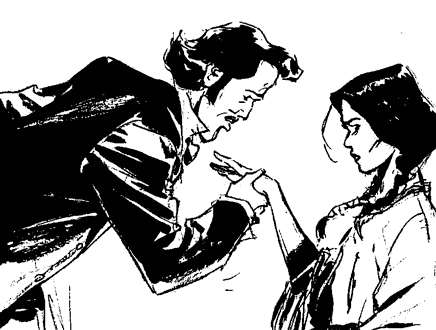 Clovis, nipote del direttore del Morning ( il giornale di Poe) prende le redini della testata nel numero di aprile (71) disegnato da Darko Perovic. Qui lo vediamo baciare la mano a Rifiuta-di-Smettere