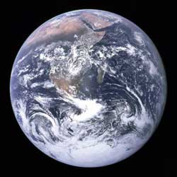 La Terra vista dall'astronave Apollo 17, Dicembre 1972