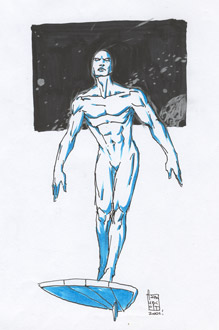...ed il risultato  questa splendido originale di Silver Surfer!