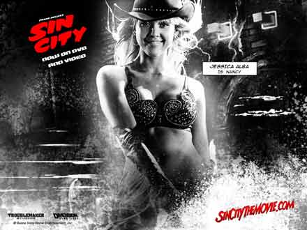 Jessica Alba is Nancy - Sin City  &  Frank Miller