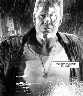 Mickey Rourke is Marv - Sin City  &  Frank Miller