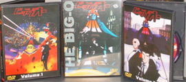 I DVD di The Big-O, importati da Daito Anime